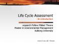 Life Cycle Assessment An introduction PowerPoint PPT Presentation