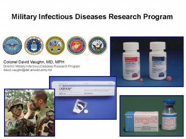 Military Infectious Diseases Research Program