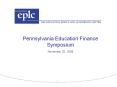 Pennsylvania Education Finance Symposium PowerPoint PPT Presentation
