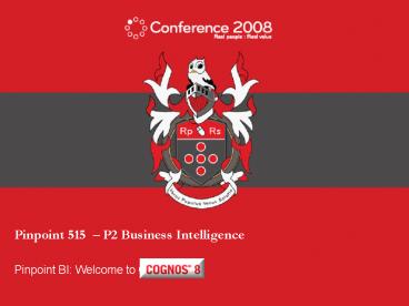 Pinpoint 515 P2 Business Intelligence