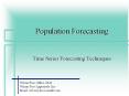 Population Forecasting PowerPoint PPT Presentation