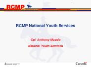 RCMP National Youth Services
