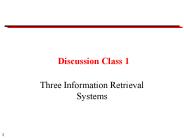 Discussion Class 1