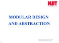 MODULAR DESIGN PowerPoint PPT Presentation