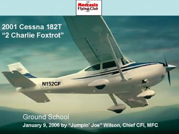 2001 Cessna 182T 2 Charlie Foxtrot