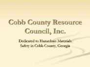 Cobb County Resource Council, Inc.