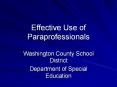 Effective%20Use%20of%20Paraprofessionals PowerPoint PPT Presentation