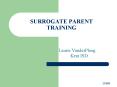 SURROGATE PARENT  TRAINING PowerPoint PPT Presentation