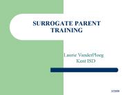 SURROGATE PARENT  TRAINING