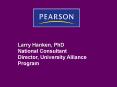 Larry Hanken, PhD PowerPoint PPT Presentation