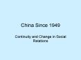 China Since 1949 PowerPoint PPT Presentation