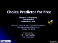 Choice Predictor for Free PowerPoint PPT Presentation