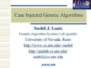Case Injected Genetic Algorithms