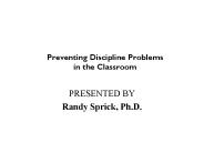 Preventing Discipline Problems in the Classroom