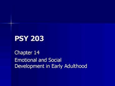 PSY 203