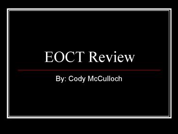 EOCT Review