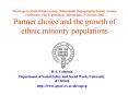 Marriage in MultiEthnic society, Netherlands Demographic Society Annual Conference, Het Trippenhuis, PowerPoint PPT Presentation
