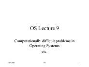 OS Lecture 9