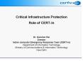 Critical Infrastructure Protection Role of CERTIn PowerPoint PPT Presentation