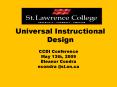 Universal Instructional Design PowerPoint PPT Presentation