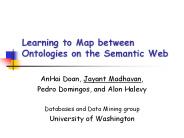 Learning to Map between Ontologies on the Semantic Web