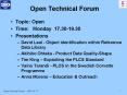 Open Technical Forum PowerPoint PPT Presentation