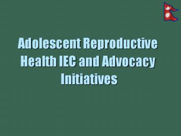 Adolescent Reproductive