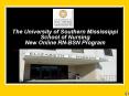 The University of Southern Mississippi School of Nursing New Online RNBSN Program PowerPoint PPT Presentation