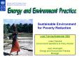 Midterm Vision Energy and Environment Group Bureau for Development Policy April 13, 2004 Presentatio PowerPoint PPT Presentation
