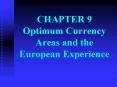 CHAPTER 9 Optimum Currency Areas and the European Experience PowerPoint PPT Presentation