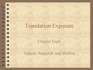 Translation Exposure