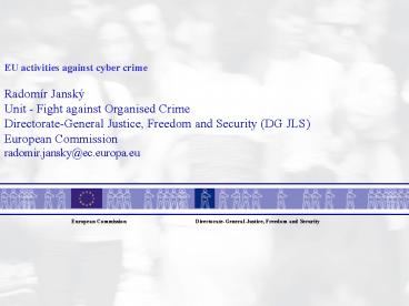 EU activities against cyber crime