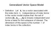 Generalized Vector Space Model
