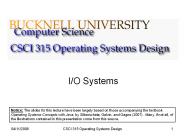 I/O Systems