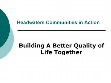 Headwaters Communities in Action