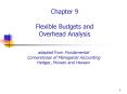 Chapter 9 Flexible Budgets and Overhead Analysis PowerPoint PPT Presentation