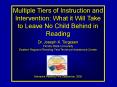Multiple Tiers of Instruction and Intervention: What it Will Take to Leave No Child Behind in Reading PowerPoint PPT Presentation