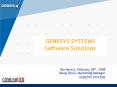 GENESYS SYSTEMS Software Solutions PowerPoint PPT Presentation