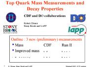 Top Quark Mass Measurements and Decay Properties