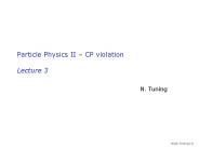 Particle Physics II 