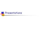 Presentations