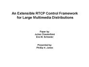 An Extensible RTCP Control Framework