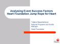 Analysing Event Success Factors Heart Foundation Jump Rope for Heart PowerPoint PPT Presentation