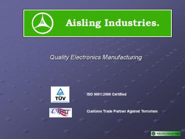 Quality Electronics Manufacturing