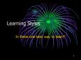 Learning Styles PowerPoint PPT Presentation