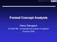 Formal Concept Analysis PowerPoint PPT Presentation