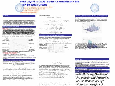 Fluid Layers in LAOS: Stress Communication and