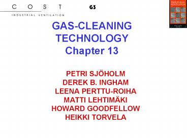 GASCLEANING TECHNOLOGY Chapter 13