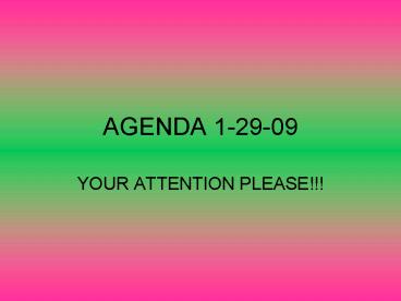 AGENDA 12909