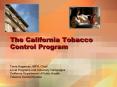 The California Tobacco Control Program PowerPoint PPT Presentation